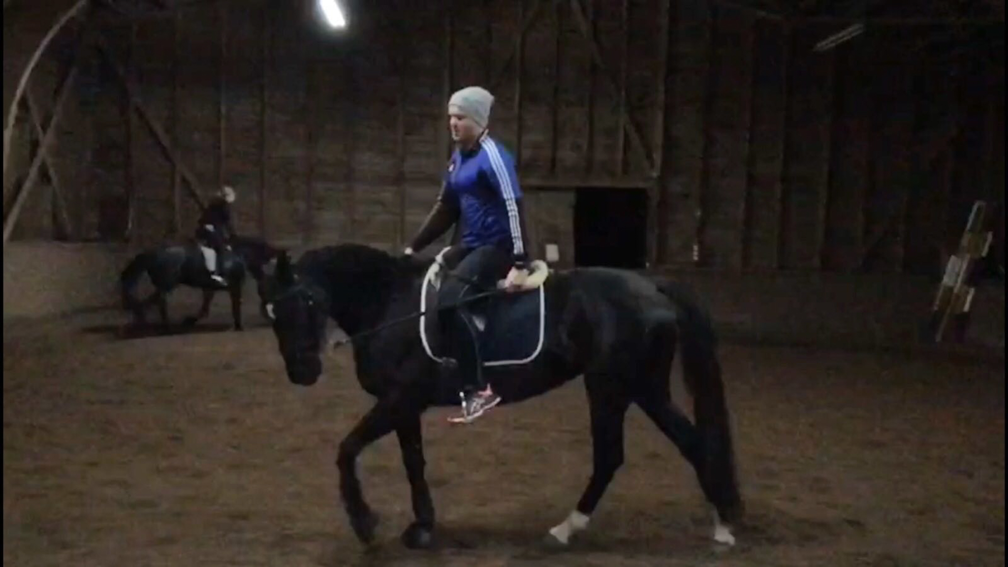 In der Reithalle zeichnet die Apple Watch 2 beim Reiten die Aktivitätsdaten des Trägers auf. Foto: Luisa Praetorius