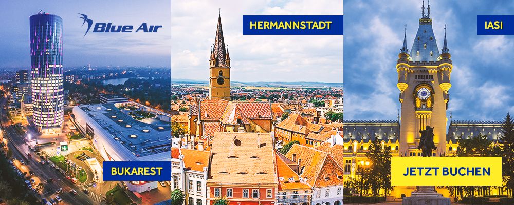 Mit Blue Air zu Schnäppchenpreisen nach Rumänien fliegen – jetzt klicken und entdecken!
