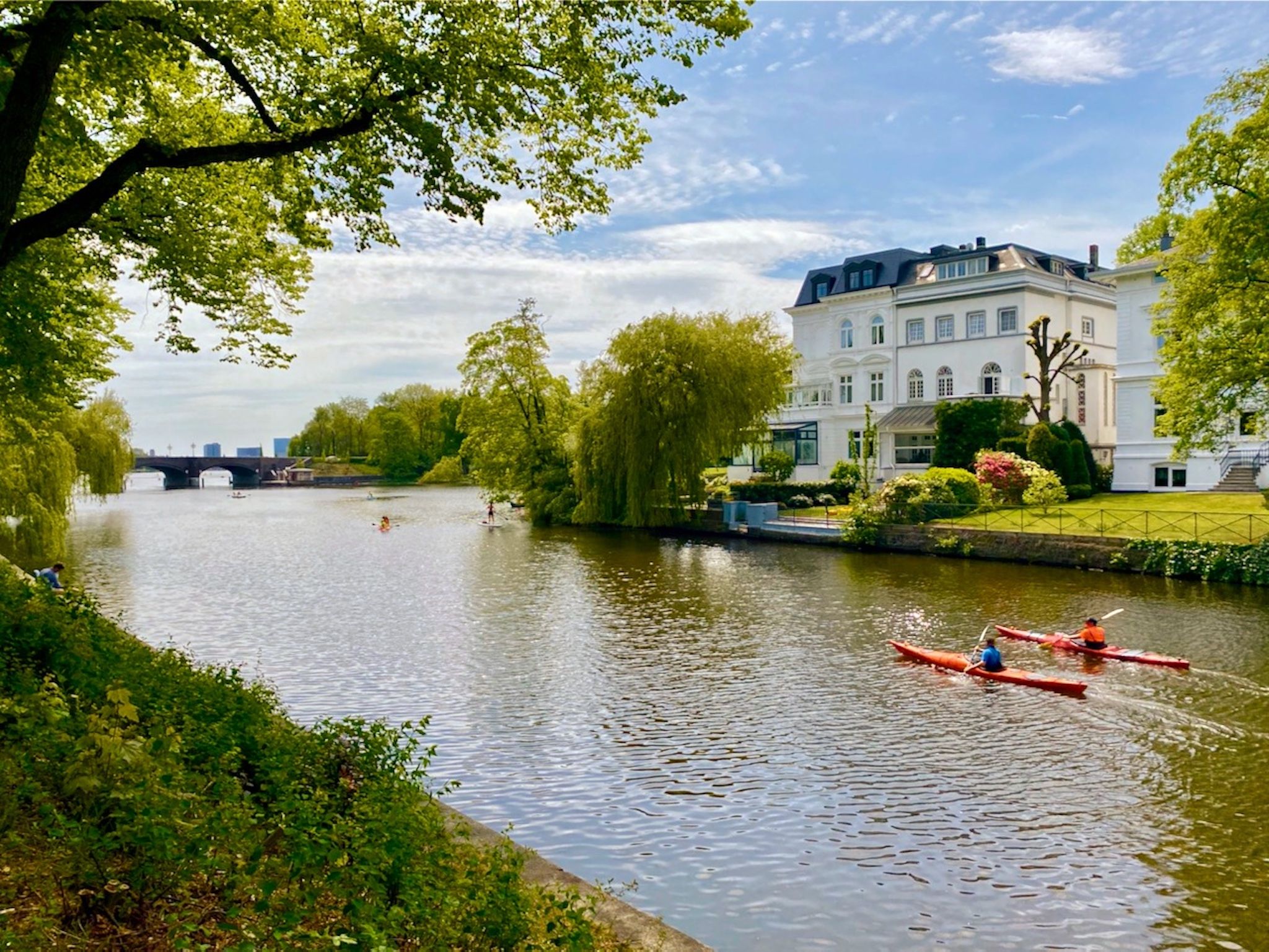 Im Sommer ist die Alster einfach unglaublich vielseitig für Wassersportler. Foto: Sascha Tegtmeyer