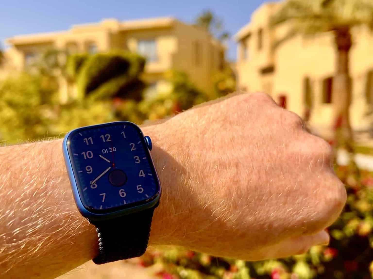 Apple Watch Series 7 Test Reisen Joggen Sport