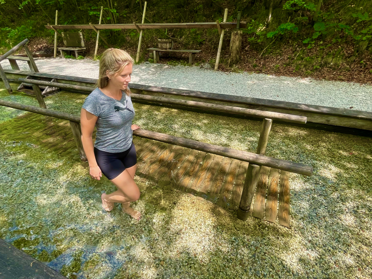 Nach einer längeren Wanderrunde erfrischend – das Kneippbad. Foto: Sascha Tegtmeyer
