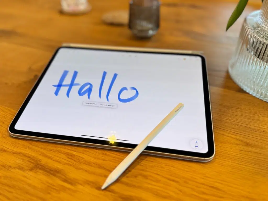 iPad Pro 13 Zoll M4 im Test: leichtes Reisegerät oder teurer Umweg? 7 Handschriftliche Notizen auf dem iPad Pro 13 Zoll